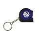 a blue 39 metal tape mini tape measure keychain