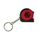 a red 39 metal tape mini tape measure keychain