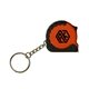 a orange 39 metal tape mini tape measure keychain
