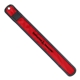 a red light up slap band bracelet