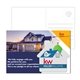 a group of post card with full - color house luggage tag