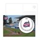 a group of post card with full - color baseball luggage tag