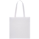 aerial view a white zeus non - woven convention tote, image 1 of 3