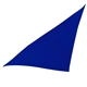 aerial view a blue cotton lil doggy bandanna, image 1 of 2
