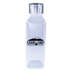 aerial view a translucent clear 24 oz classic edge bottle with standard lid, image 1 of 2