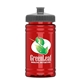 a gray lid & transparent red bottle upcycle - mini 16 oz rpet sports bottle with push - pull lid - digital