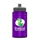 a gray lid & transparent violet bottle upcycle - mini 16 oz rpet sports bottle with push - pull lid - digital