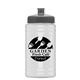 a gray lid & eco white bottle upcycle - mini 16 oz rpet sports bottle with push - pull lid