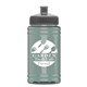 a gray lid & glacier blue bottle upcycle - mini 16 oz rpet sports bottle with push - pull lid