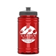 a gray lid & transparent red bottle upcycle - mini 16 oz rpet sports bottle with push - pull lid