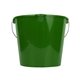 aerial view a green heavy duty 7 quart utility bucket, image 1 of 2