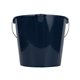 aerial view a navy blue heavy duty 7 quart utility bucket, image 1 of 2