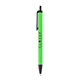 aerial view a green w/black trim vibrant color click pen, image 1 of 2