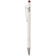 aerial view a red 200 ellipse softy white barrel metal pen w / stylus - colorjet, image 1 of 2