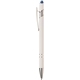 aerial view a light blue 7689 ellipse softy white barrel metal pen w / stylus - colorjet, image 1 of 2