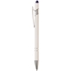 aerial view a blue 2133 ellipse softy white barrel metal pen w / stylus - colorjet, image 1 of 2