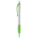 aerial view a lime green 376 spark grip affordable custom pen, image 1 of 2