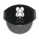 aerial view a black the worlds best gourmet pizza cutter(r), image 1 of 2
