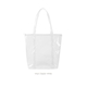 a clear bag & white zipper twinkles vinyl bag