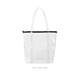 a clear bag & black zipper twinkles vinyl bag