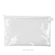 a clear bag & white zipper dottie pouch - clear vinyl