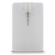 aerial view a translucent frost credit card style hand sanitizer spray, image 1 of 4