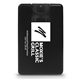 aerial view a translucent black custom imprinted credit card sanitizer spray, image 1 of 4