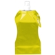aerial view a metallic yellow 16.9 oz wave collapsible water bottle, image 1 of 3