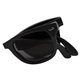 a black folding miami sunglasses