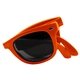 a orange folding miami sunglasses