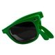 a green folding miami sunglasses