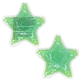 aerial view a lime star gelbead hot / cold pack, image 1 of 2