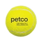 aerial view a yellow custom tennis balls - personalized imprinted logo, image 1 of 3