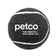 aerial view a black custom tennis balls - personalized imprinted logo, image 1 of 2
