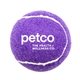 a purple custom tennis balls - personalized imprinted logo