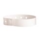 aerial view a white 3/4 vinyl wristband, image 1 of 2