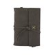 aerial view a slate gray leather & lemon linen accent cooper large journal, image 1 of 2