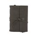 aerial view a slate gray leather & turquoise linen accent cooper large journal, image 1 of 2