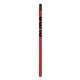aerial view a red 2 matte black pencil w / black eraser, image 1 of 2