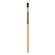 aerial view a beige 2 matte black pencil w / black eraser, image 1 of 2