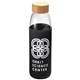 aerial view a black kai glass bottle 18oz, image 1 of 2