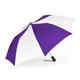 aerial view a purple/white shed rain(tm) 44 auto - open compact umbrella, image 1 of 2