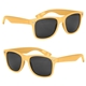 aerial view a athletic gold full color malibu sunglasses, image 1 of 4