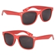 aerial view a coral full color malibu sunglasses, image 1 of 4