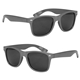 aerial view a gray full color malibu sunglasses, image 1 of 4