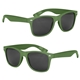 aerial view a kelly green full color malibu sunglasses, image 1 of 4