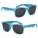 aerial view a light blue full color malibu sunglasses, image 1 of 4