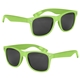 aerial view a lime green full color malibu sunglasses, image 1 of 4