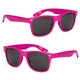 aerial view a magenta full color malibu sunglasses, image 1 of 4