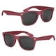 aerial view a maroon full color malibu sunglasses, image 1 of 4